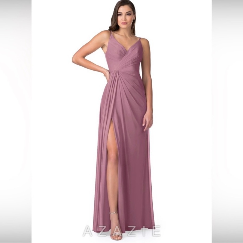Azazie Evalin Dress Vintage Mauve
